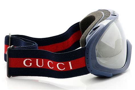 Gucci GG 1653 Blue Shiny Snow Goggles 